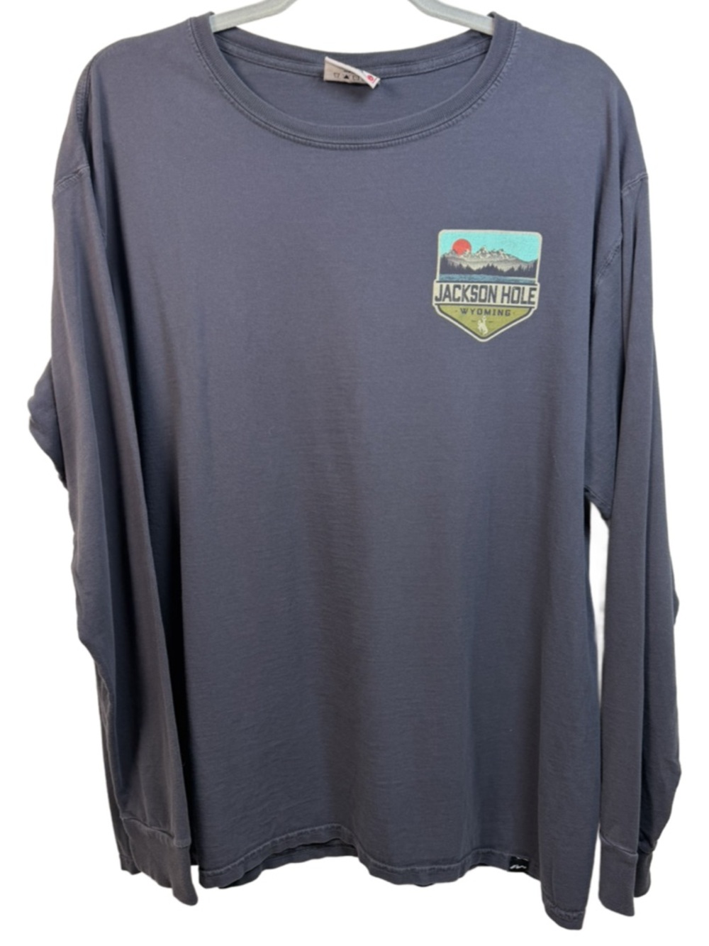 Jackson Hole Men's Long Sleeve Crewneck Shirt - Slate Blue